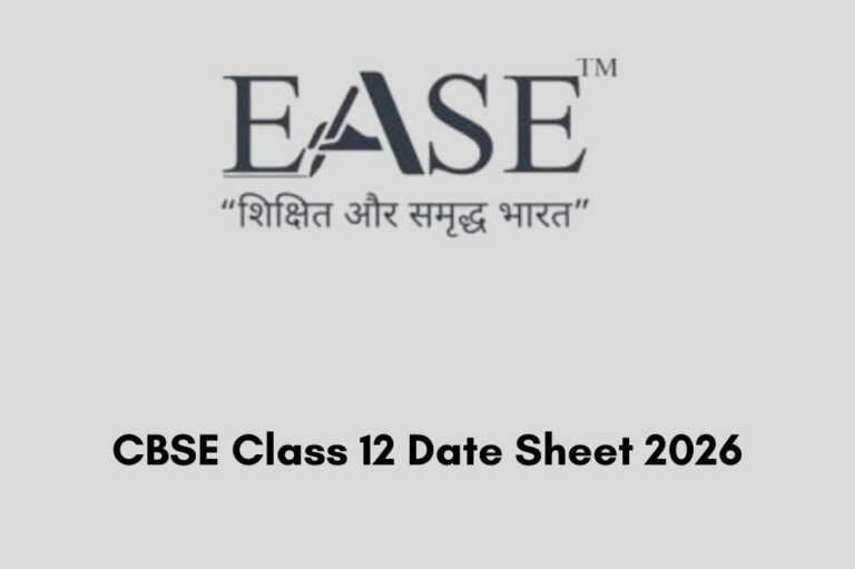  CBSE Class 12 Date Sheet 2026